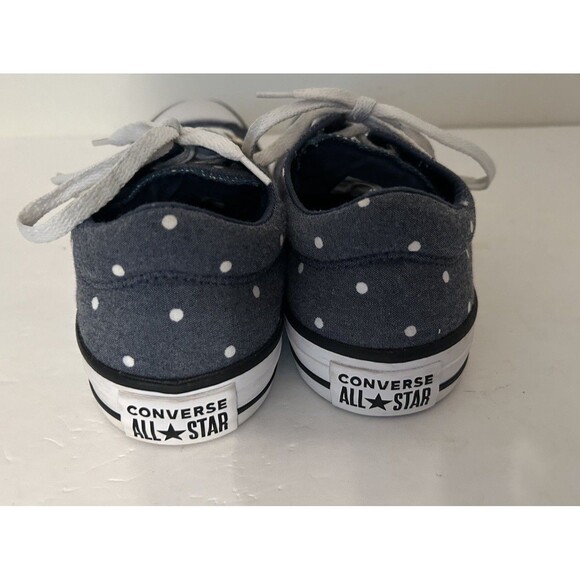 Converse Chuck Taylor Low Polka Dot Blue Womens 10 - Picture 2 of 6